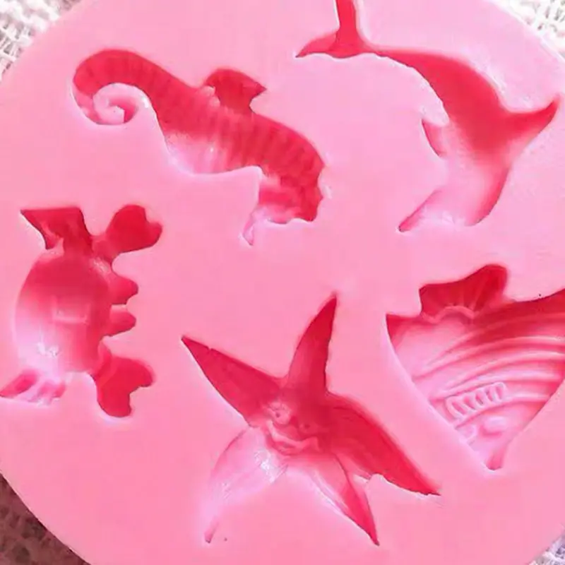 Silicone Mold, 1 Count Marine Life Shaped DIY Mold, Aromatherapy Soap Mold, Cake Mold, DIY Mold for Home Decoration 2