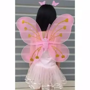 Set Sayap Peri / Sayap Kupu-Kupu + Tongkat + Bando LED dan Non LED