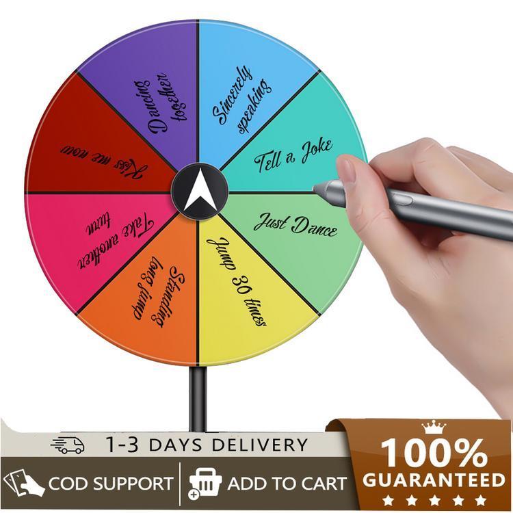 [Ready Stock]Prize Wheel Dry Erase Spin Wheel Spinner Game Color ...