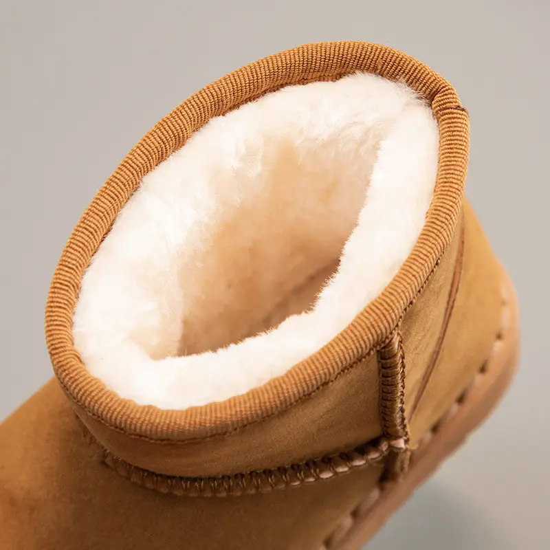 BUCKLE SUEDE KIDS WINTER THERMAL BOOTS SEPATU ANAK LAKI PEREMPUAN MUSIM DINGIN 5