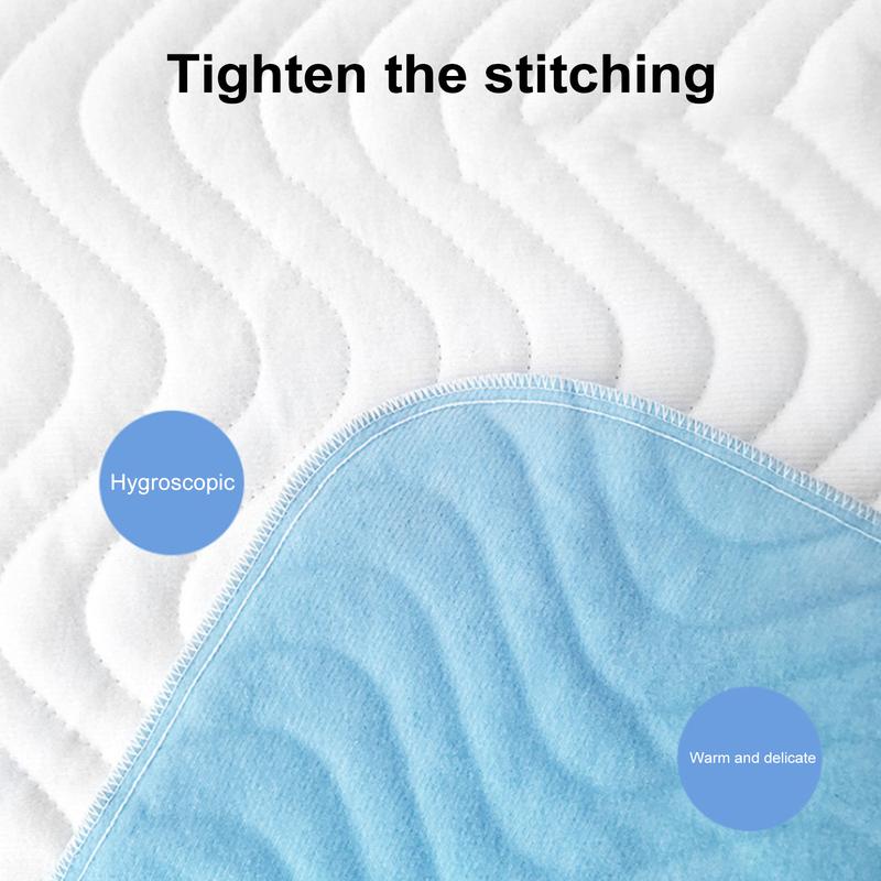 Washable Underpad for Bed Heavy Absorbency Reusable Incontinence Pads for Kids Adult Elderly And Pets Waterproof Protective Pad for Bed Couch Sofa Furniture Floor 8