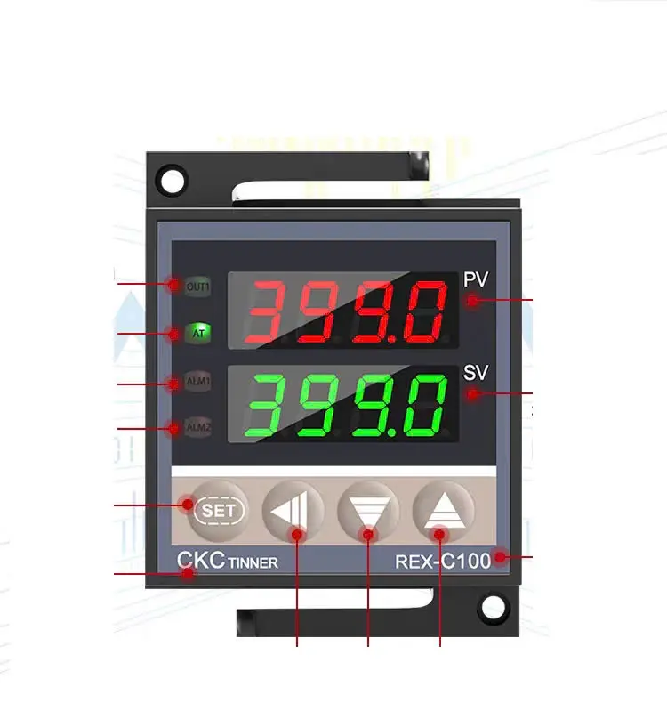 Đồng hồ đo nhiệt độ, Bộ điều chỉnh nhiệt độ RKC REX-C100 , C400, C700, C900 OUT Relay hoặc SSR 1