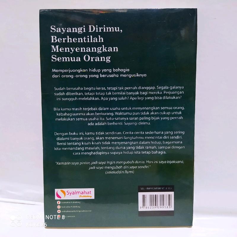 BUKU MOTIVASI SAYANGI DIRIMU, BERHENTILAH MENYENANGKAN SEMUA ORANG : SABRINA ARA 1