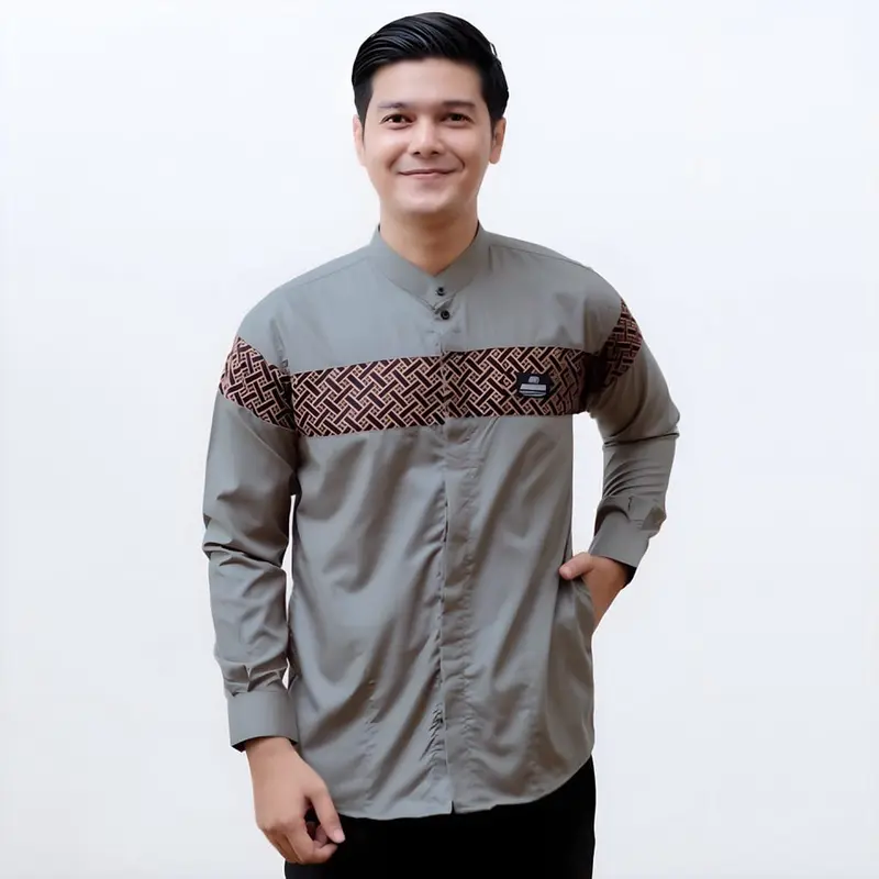 baju koko pria dewasa lengan panjang terbaru motif kobata Koko syubbanul muslimin koko azzahir koko baju 4