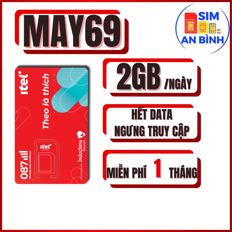 Sim 4G Vinaphone Itel MAY69 , MAY79 , MAY89 Miễn Phí Tháng Đầu Tiên - Miễn Phí Gọi - Sim An Bình sim intel