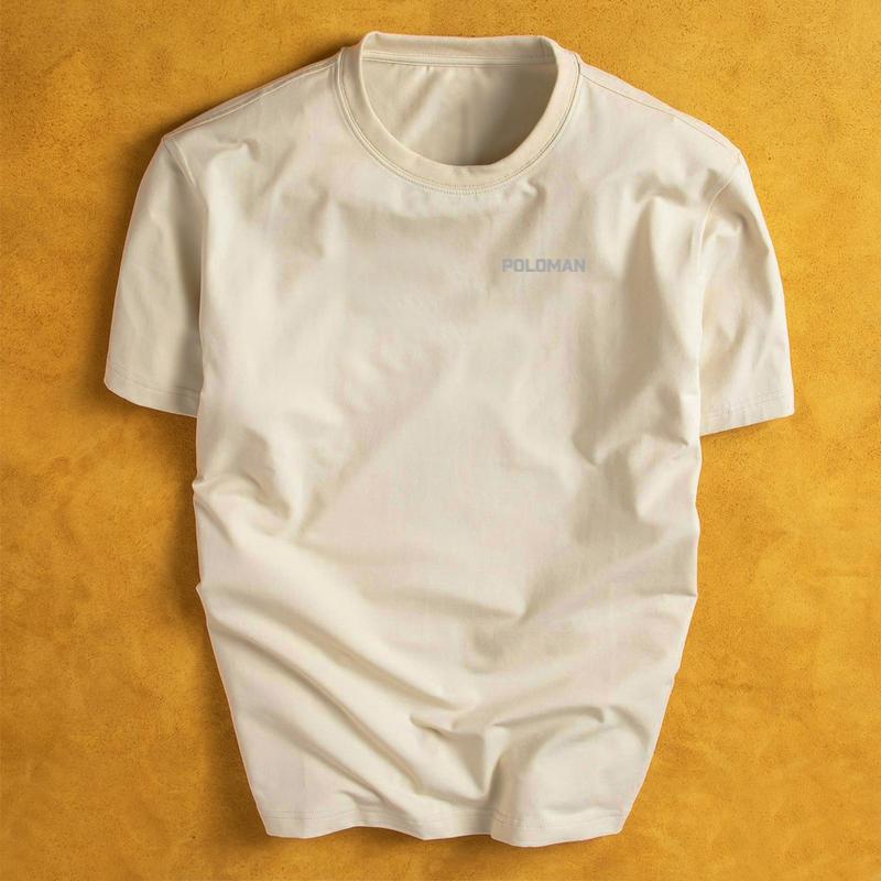 Áo thun trơn cổ tròn Poloman Full Combo vải cotton co dãn thoáng mát trẻ trung thanh lịch Menswear Tre