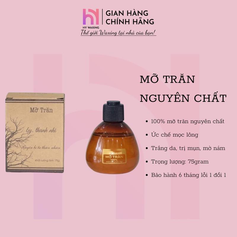 CHE TÊN Mỡ Trăn HY WAXING Nguyên Chất Triệt Lông Mờ Rạn Da Dịu Vết Bỏng 75gr 1012