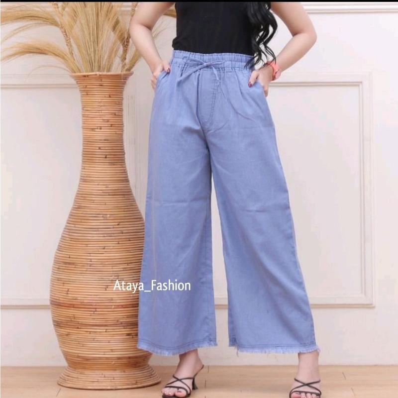 Ataya Store - CELANA KULOT PANJANG WANITA Semi Jeans MUAT BB 40-60KG 0