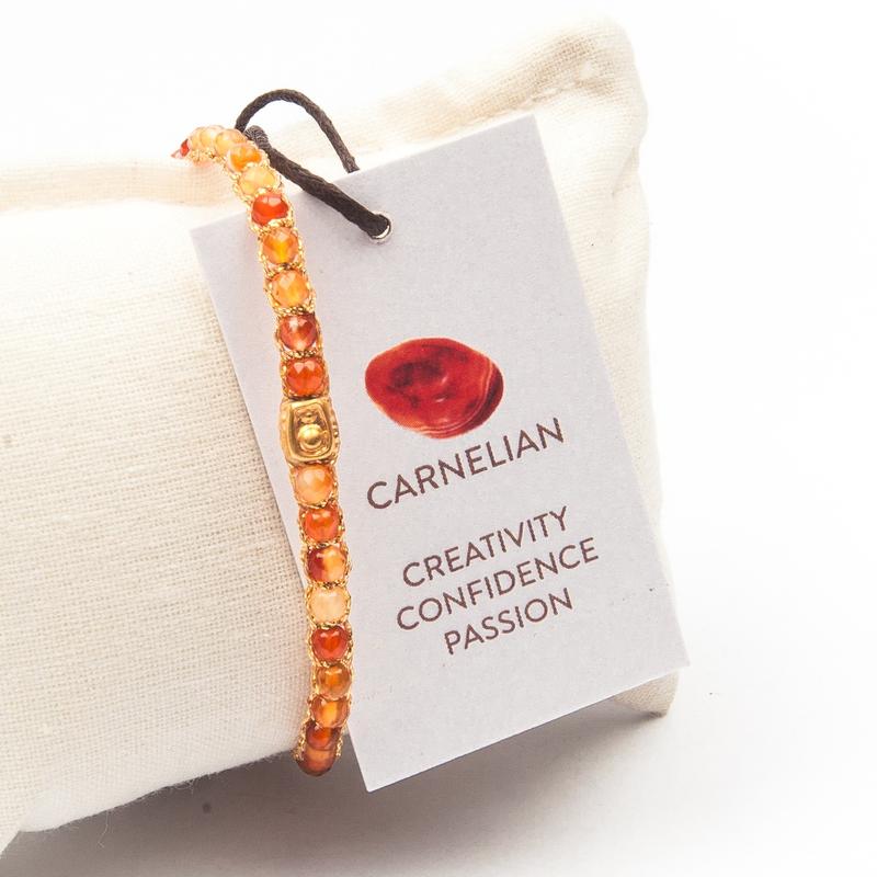 Product Introduction of Carnelian From Brazil Bracelet | Bracelet for Women Aesthetic  Tali warna gold| Semi precious stone| Gelang 1