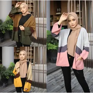Cameroon Cardigan / Kardigan Tiga Warna / Cardigan Oversize / Cardigan Wanita