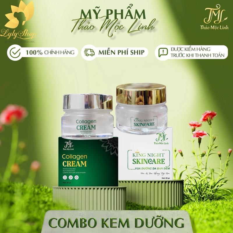 [Chính Hãng]Combo Kem Dưỡng Da Ngày và Đêm Thảo Mộc Linh giúp da trắng hồng, mờ nám, tàn nhang, ngăn ngừa lão hoá. Làm Đẹp Da