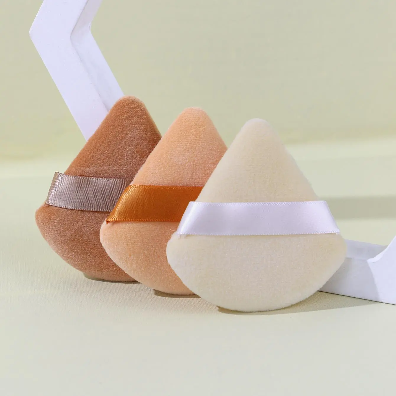 3pcs Triangle Powder Puff, Soft Makeup Sponge Puff, Makeup Detail Setting Puff, Facial Makeup Tools For Women Girls, Cosmetics
