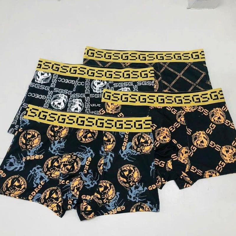 Combo 5 Quần sịp đùi nam HOÀNG GIA, chất liệu thun lạnh co giãn đàn hồi - Menswear, Boxer 0