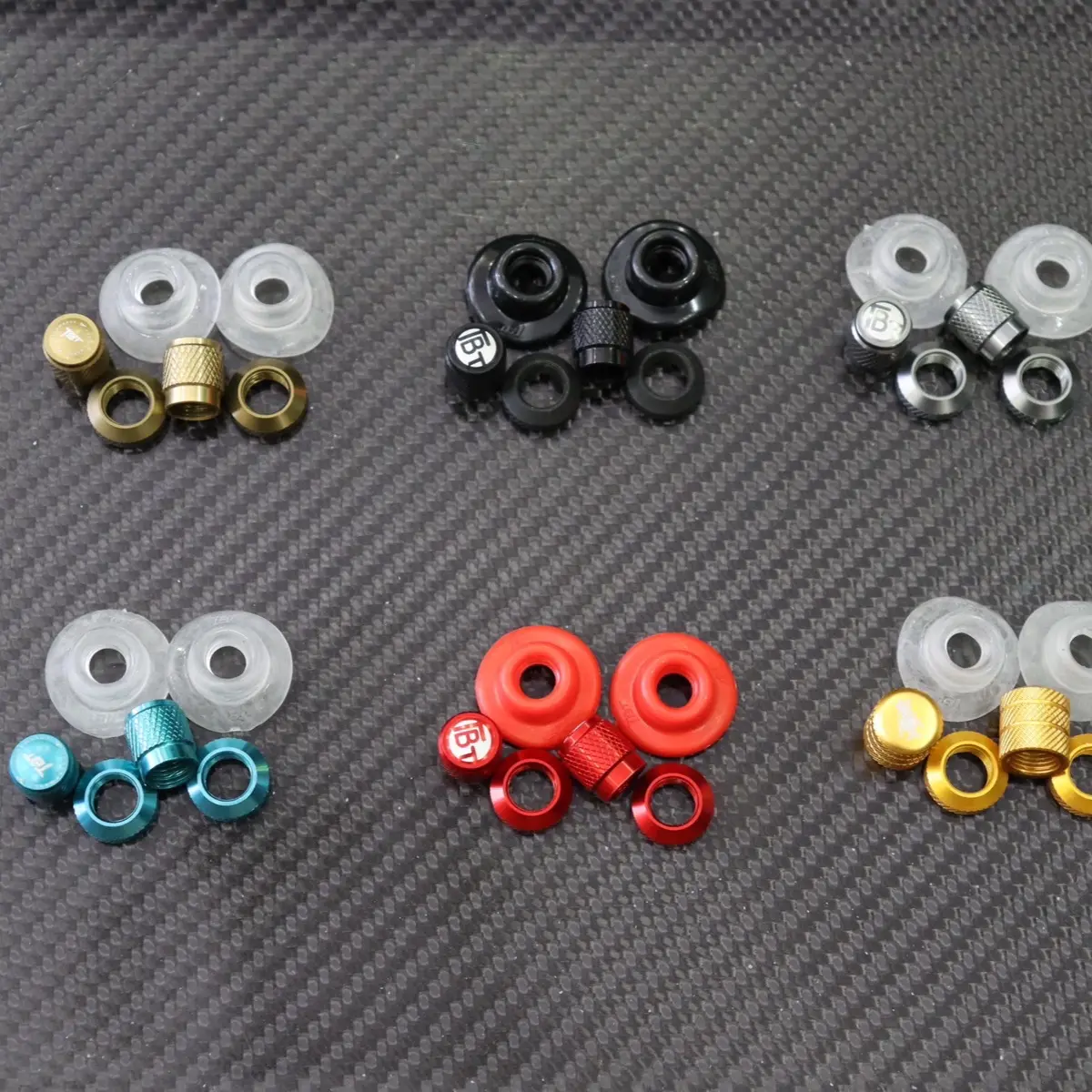 Bộ van vòi nhôm cnc TBT 3 món gắn xe máy