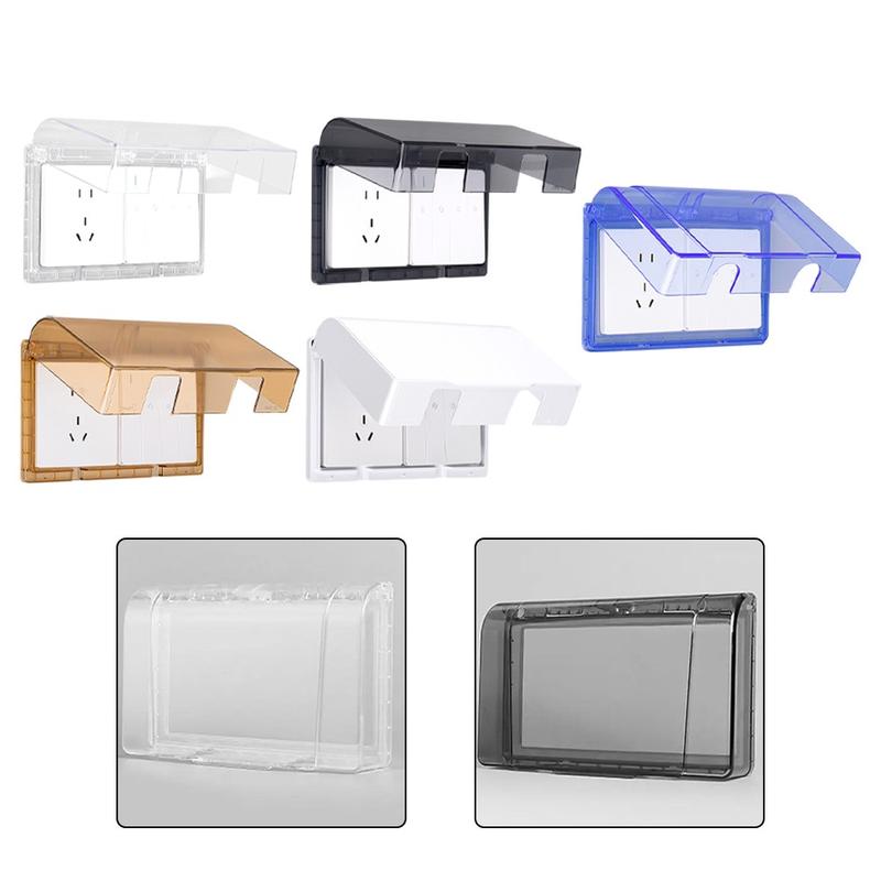 Bathroom Socket Waterproof Cover Wall Panel Protective Hood Splash-Proof Power 0