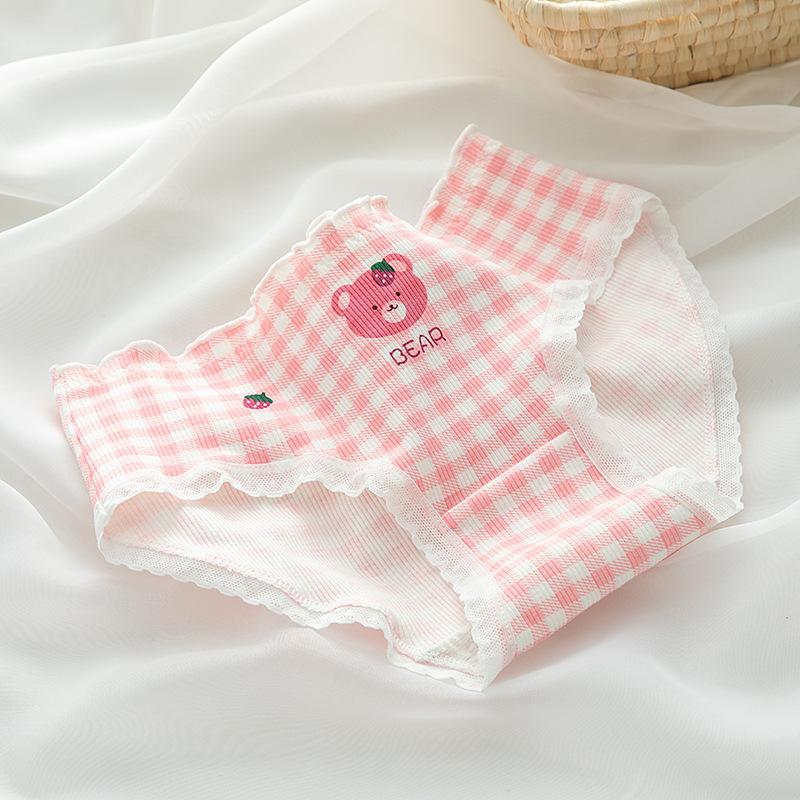Set 10 Quần Lót Nữ Cotton Gấu Dâu Giá Rẻ Dễ Thương Đáng Yêu 8
