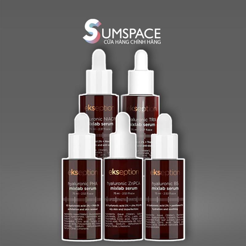 SUM SPACE x KOC CÔNG TY Serum Ekseption Hyaluronic Mixlab Serum PHA ZnPCA B5 NIACIN TRX Chăm Sóc Da