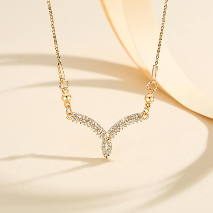 Gambar LM320 Kalung Rantai klavikula Fuji Titanium Aksesoris Fashion Korea dari LM Pearly Jewelry Kota Bekasi Tokopedia