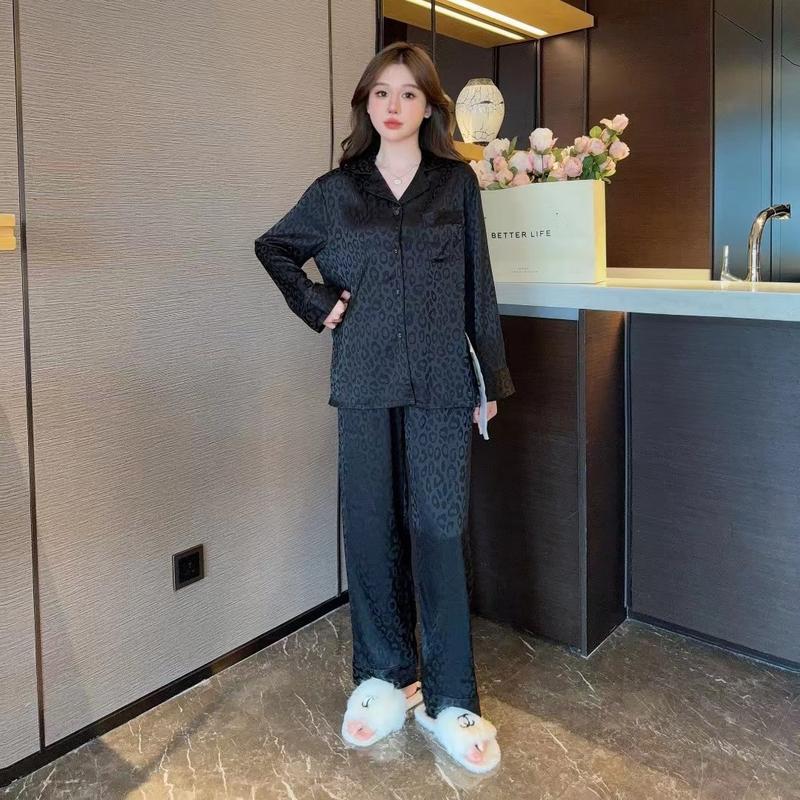 Julia - Set Pijama Gấm Beo - Quý Phái và Sang Trọng Nữ Women Áo Ngủ Quần Ngủ 7