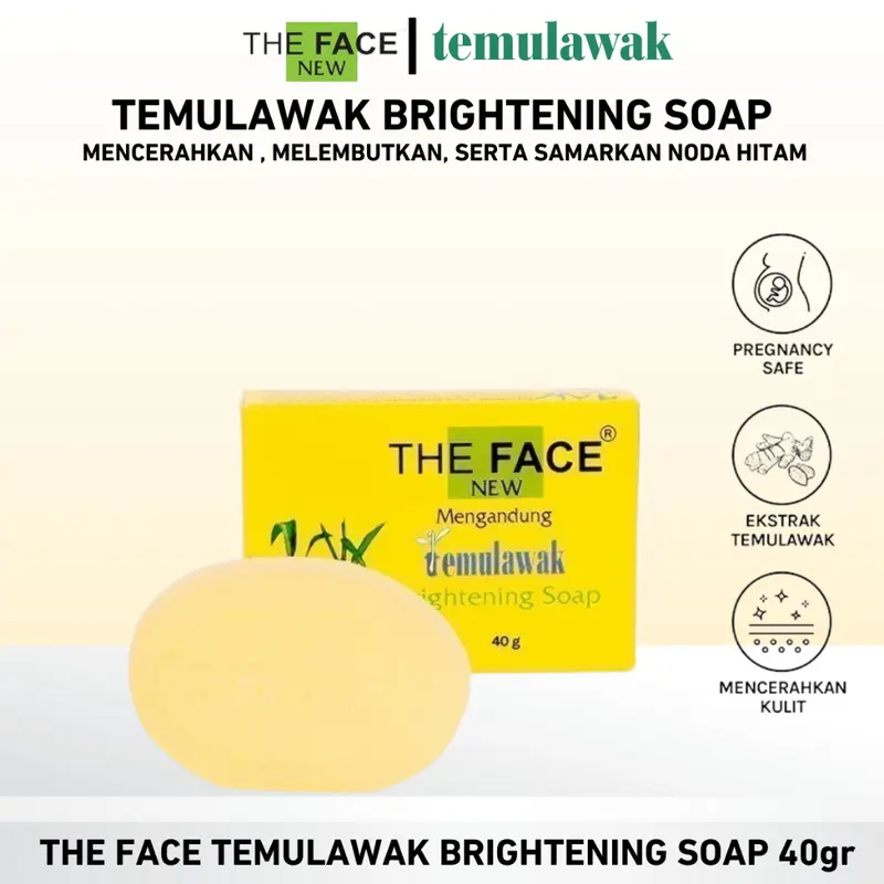 THE FACE Temulawak Brightening Soap 40gr Mencerahkan Niacinamide Vitamin Pencerah 0