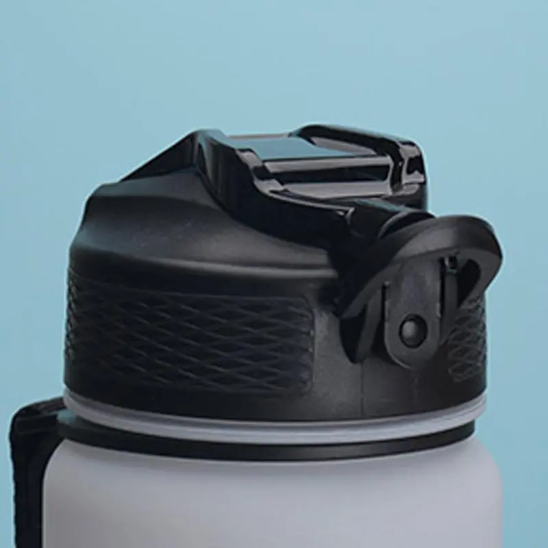 1000ML Large Capacity Water Bottle, 1 Count Portable Straw Sports Drinking Cup with Time Scale, Drinking Bottle for Home Office School Outdoor, Drinkware 6
