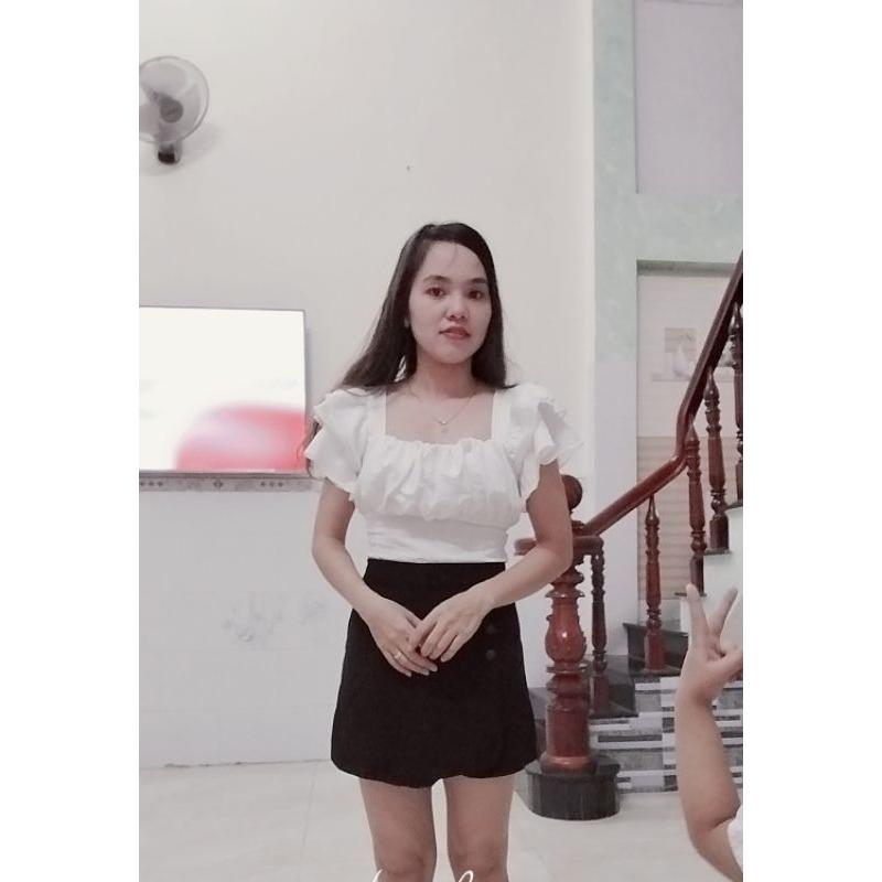 Product Introduction of Áo Kiểu Tiểu Thư Siêu Xinh Thiết Kế Tay Bèo Ba Tầng Kiểu Cánh Tiên, Chất Đũi xước Mềm ( ảnh thứ 3 là ảnh thật) Nữ Top Women 7