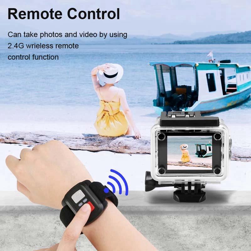 Motion Camera, 4K HD Camera Wifi Diving Sports Camera DV Waterproof Outdoor Underwater Camera 4