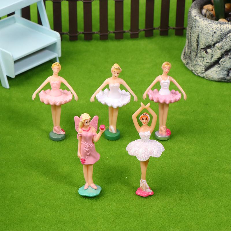 Mini Music Box Dolls Ballet Dancer Girls Figurines Fairy Princess Ornament Dancing Eight Tone Box Decor Music Box Accessories 3