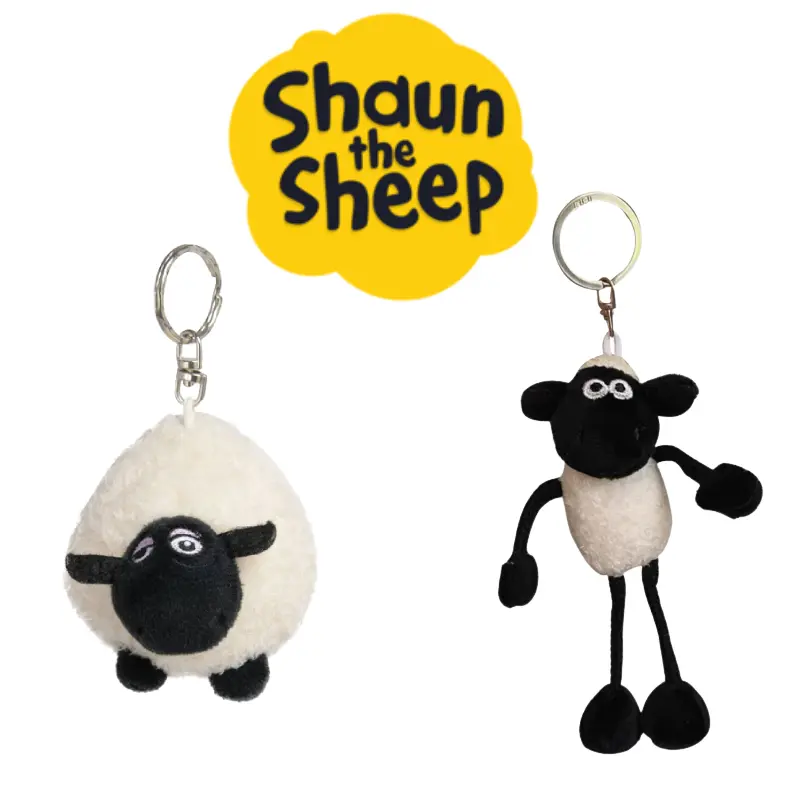 Dây Chuyền Chìa Khóa Nhồi Bông Shaun The Sheep, Thiết Kế Dễ Thương, Mặt Dây Chuyền Túi Mini, Thích Hợp Cho Học Sinh Và Người Hâm Mộ, Thiết Kế Độc Đáo