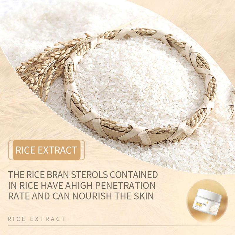 Product Introduction of Rice Raw Pulp Face Cream, Moisturizing Skin Care Cream, Lifting and Firming Cream, Hydrating Facial Skincare Product for Women & Men 4