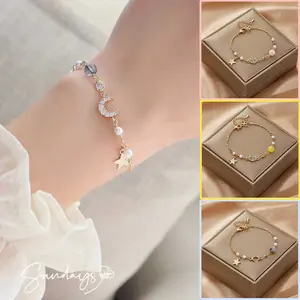 Gelang Bulan Bintang Planet Cassandra bulan bintang Alloy Paduan