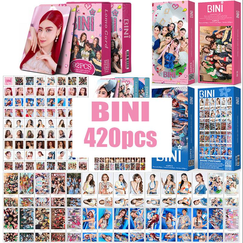 240pcs/Box BINI Lomo Card Postcard Stickers Set Bini Birthda - TikTok ...
