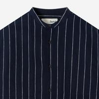 Gambar Baju Muslim Duha Muslimwear - Baraa Shirt Long Sleeve - Navy Stripe dari Duha Muslim Wear Kota Tangerang 3 Tokopedia