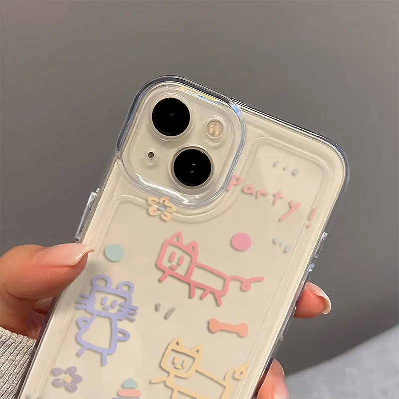 Ốp Lưng IPhone Cao Cấp, Chủ Đề Mèo Và Chuột Anime Hoạt Hình, Tương Thích Với IP16, 13, 12, 11, 14, 15Pro Max, XR, X, XS MAX, 15Plus, 7 / 8 Plus, Se2020, Chất Liệu Silicon Trong Suốt 0