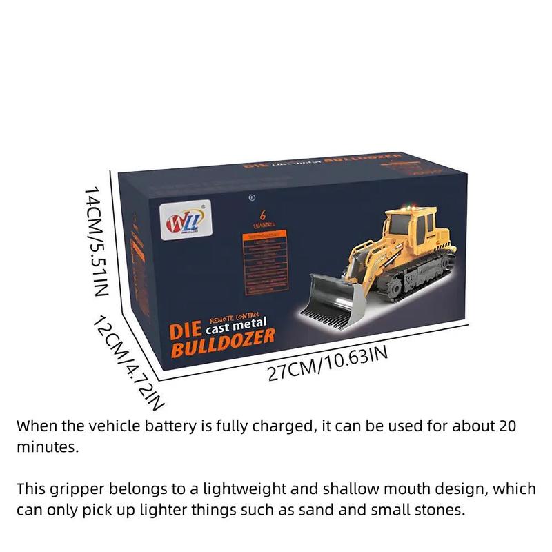 Remote Control Excavator Toy (1 Set), Rechargeable Light & Music Engineered Vehicle Toy, Intelligent Design, Creative Gift Car (Remote Control No Battery Provided), Gift for Boyfriend, Men's Gift 2