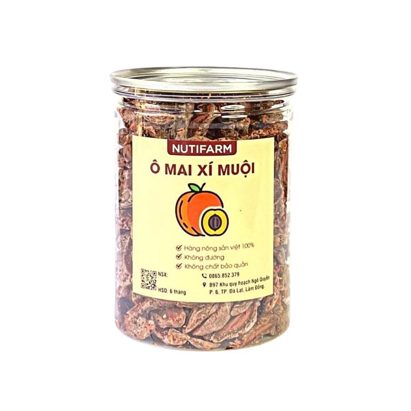 Ô mai xí muội chua cay không hạt 400gr NutiFarm trái cây sấy đặc sản đà lạt Snack Ăn Vặt