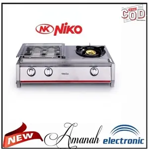 KOMPOR GAS Niko NK GRS21 kompor Gas 2 in 1 Panggangan Sekaligus Ada Kompor 1 Tungku