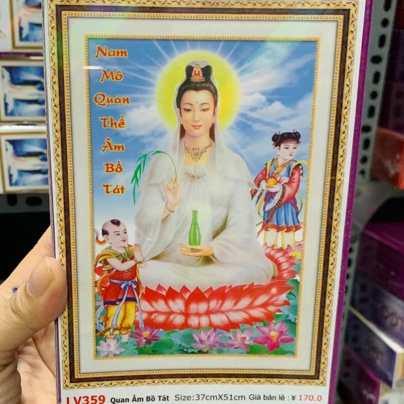 [ FREESHIP MAX] Tranh đính đá quan âm Bồ tát Lv342(40x52cm) df463(50x70cm) lv359(37x51cm) lv353(55x71cm)Vs151 vs152 [ TRANH HÀ ĐOÀN] Trang Trí Nhà 4