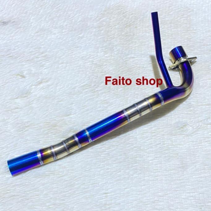 Cổ pô sirius 110 khoanh khúc màu titan