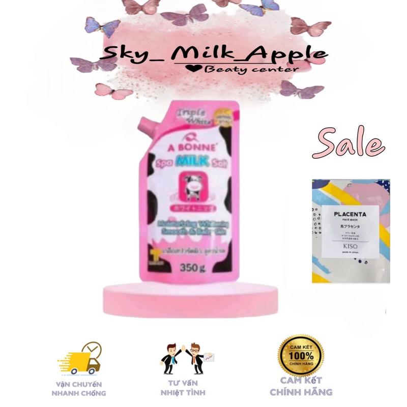 Muối Sữa Bò Làm Sạch Da A Bonne Spa Milk Salt (Mẫu Mới ) Nữ Skincare Dưỡng Body 0
