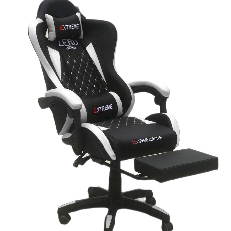 Ghế gaming zero s plus ( Bản có gác chân) ngả lưng nâng hạ khung sắt bọc da