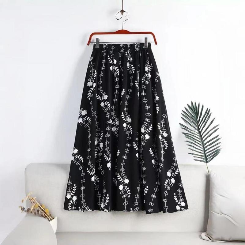 Product Introduction of Chân Váy Midi, Eo Co Giãn, In Hoa, Dành Cho Nữ, Thiết Kế Bó Sát Cạp Cao, Chân Váy Chữ A In Hình, Thích Hợp Cho Mùa Hè 2024, Bán Chạy 4