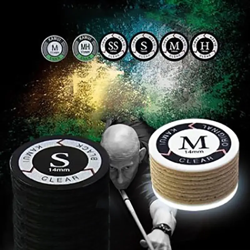 Kamui Tips 11/14MM Japan Billiard Carom Pool Cue Tips Billiard Cue Stick Tips H M S HM SS Hardness Snooker Billiard Accessories