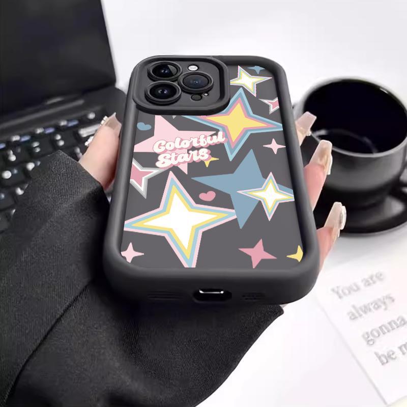 Casing Kamera Pro untuk VIVO Y17 X50 Lite Y01 Y02 Y02A Y02t Y03 Y10 Y10 T1 Y11s Y12 Y12a Y12s Y15 Y15s Y15a Y15c Y16 Y17s Y18 Y18e Y19 Y1s Casing Lunak Bintang Keren Slikon untuk Ponsel 2