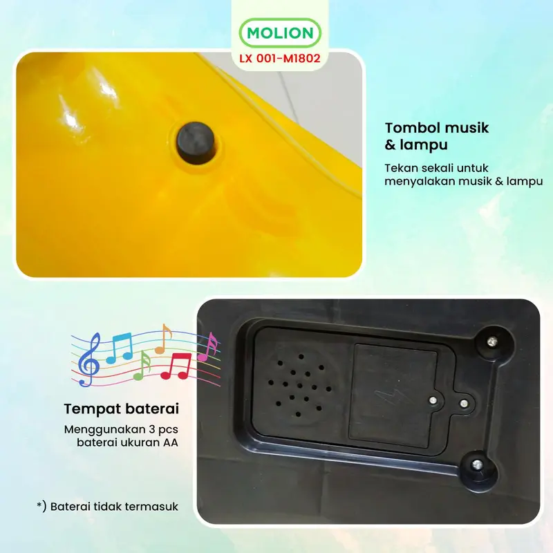 SPEEDS Mobil Mobilan Dorong Twister Car Swing Car Ride On Mobil Musik Tunggang Sporty Mainan Anak 001-M1802 2