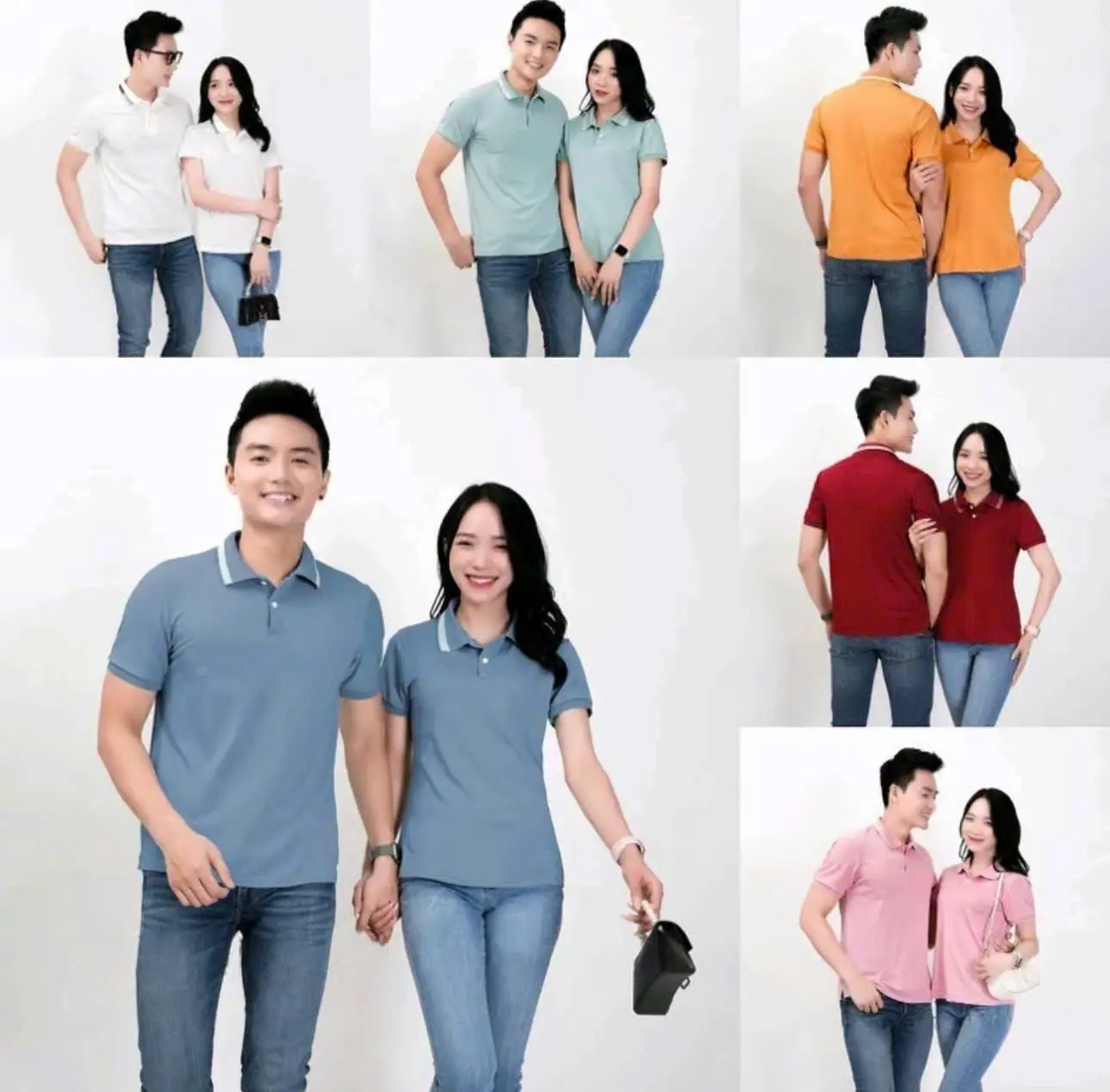 Áo Polo Nam Nữ jody viền cổ vải cotton cá sấu (03)