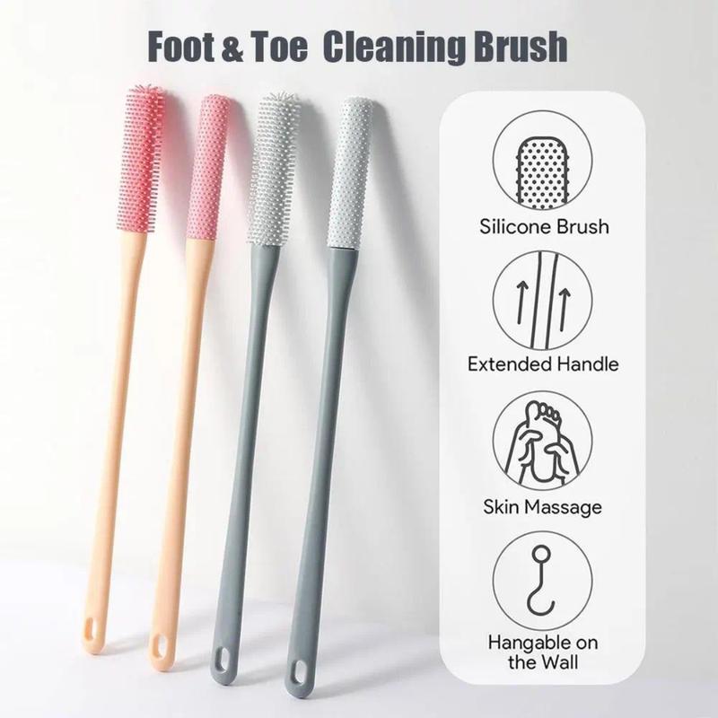 Product Introduction of Toe Cleaning Brush Foot Scrubber Exfoliating Silicone Brush Remove Dead Skin Feet Massage Brush Toe Stitch Scratching Brush 10