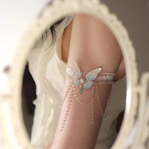 สร้อยข้อมือโซ่แขนพู่ผีเสื้อ, การออกแบบที่น่ารักและเซ็กซี่, สไตล์ Ins, การออกแบบเฉพาะ, โซ่ร่างกายที่สวยงาม, สไตล์ใหม่