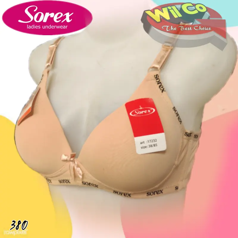 K380 Sorex Bra Busa Tipis Tanpa Kawat Cup B Kait 2 Size 34 - 40 Bh Wanita Dewasa dan Remaja 5