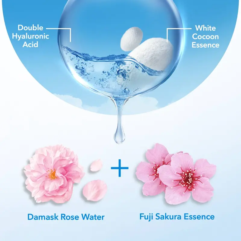 SENKA Perfect Whip Gentle Rose Facial Foam 100gr - Mengandung Hyaluronic Acid Membersihkan Wajah 3